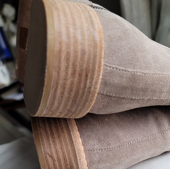 Vince Cabria Lace Up Suede Boot LT Smokewood 9.5 - Picture 10 of 11